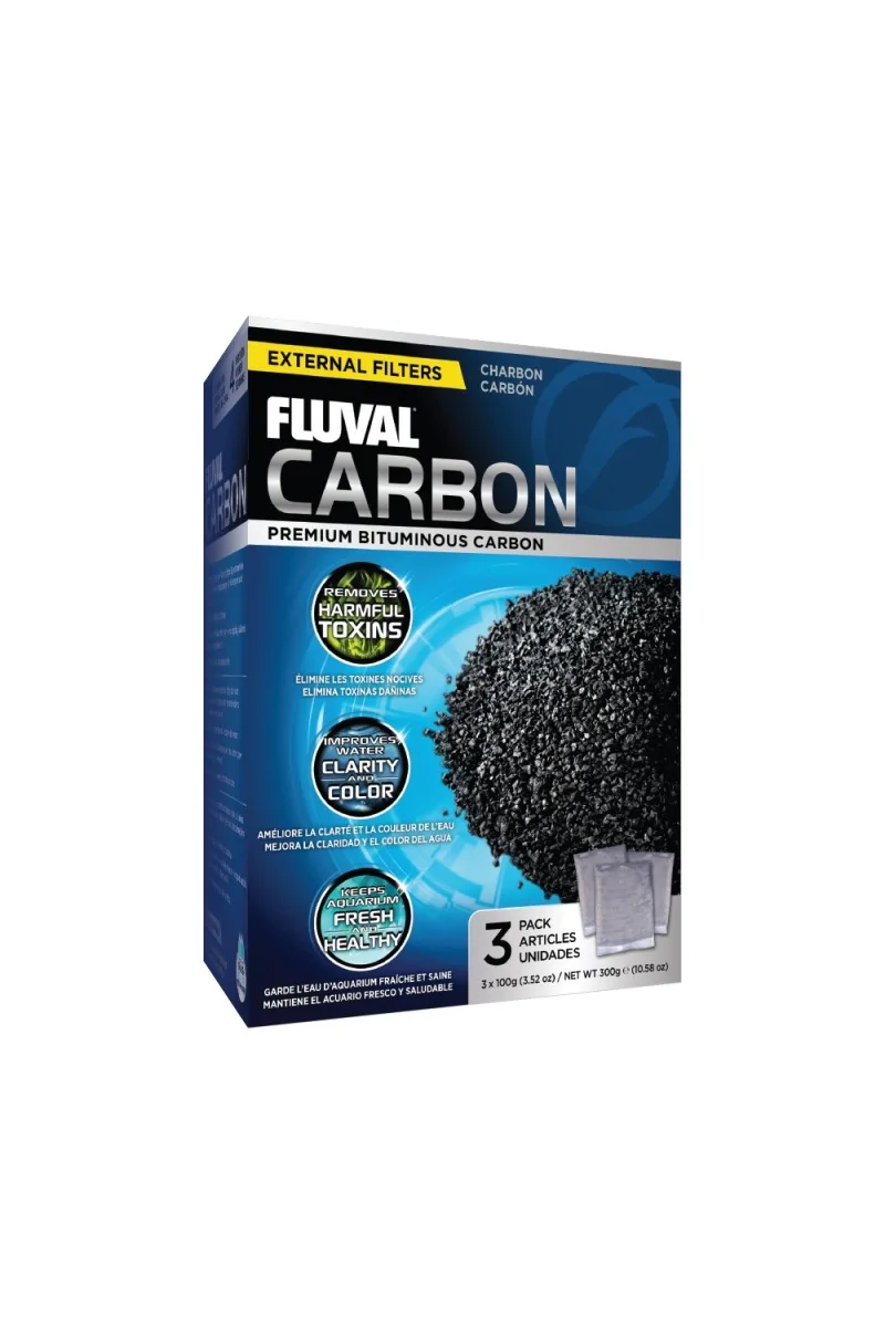 Filtros Acuario Fluval Carbón Activado 300G 3X100