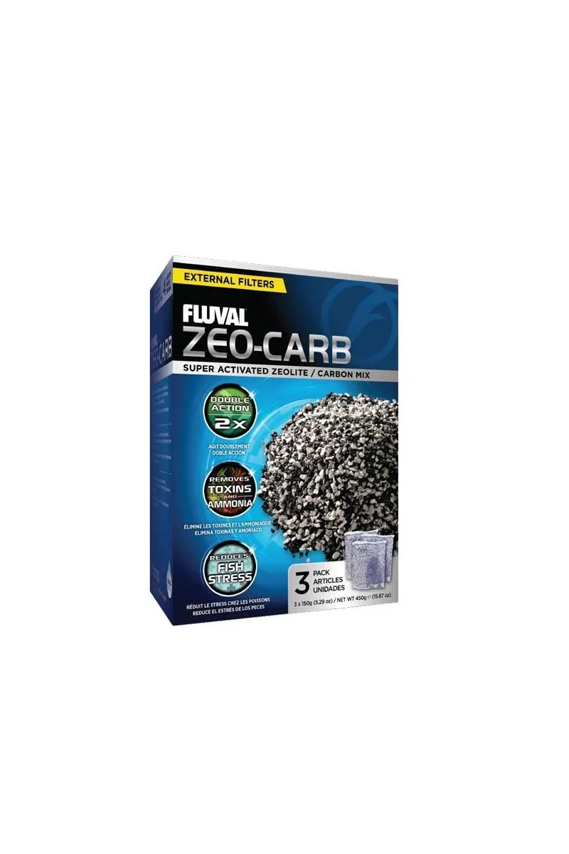 Filtros Acuario Fluval Zeo-Carb 450G 3X150G