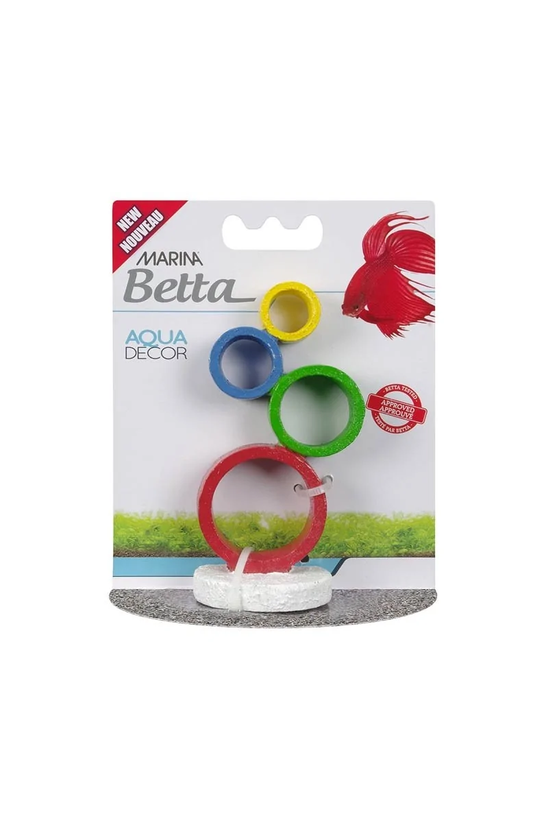 Acuario Bettas Adornos Para Bettas Marina Circus Rings 12x8x2