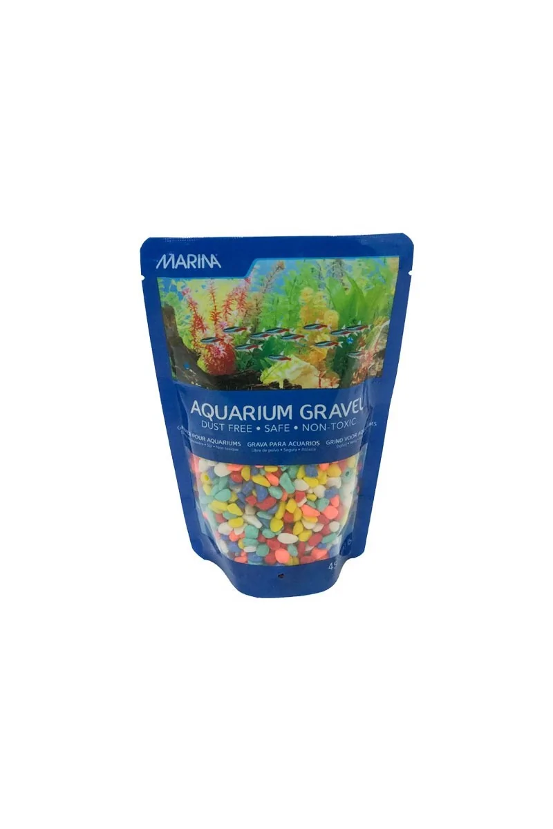 Decoración Acuario Marina Grava Arcoiris 450G