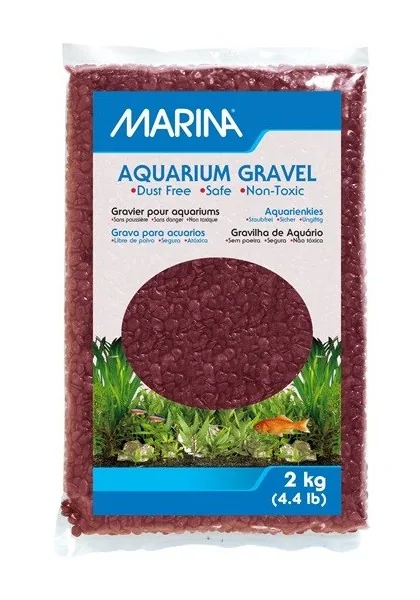 Decoración Acuario Marina Grava Púrpura 2Kg