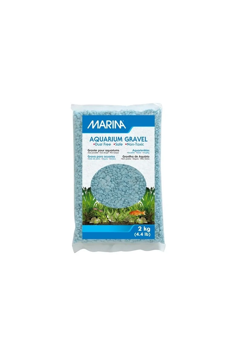 Decoración Acuario Marina Grava Turquesa 2Kg