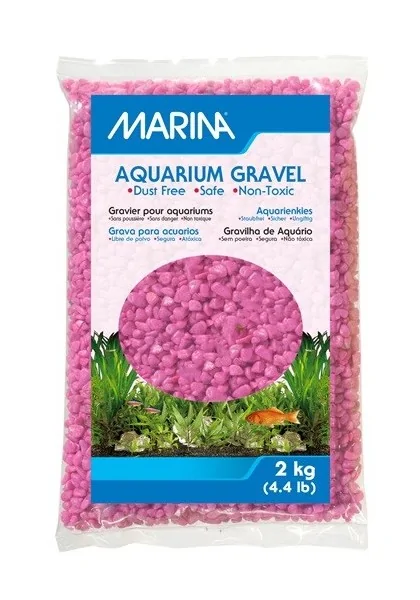 Decoración Acuario Marina Grava Rosa 2Kg