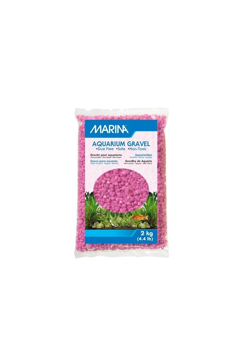 Decoración Acuario Marina Grava Rosa 2Kg