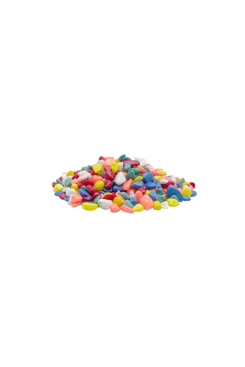 Decoración Acuario Marina Grava Arcoiris 2Kg