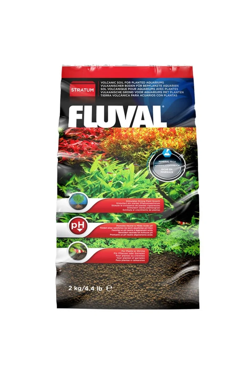 Cuidado De Plantas Acuario Fluval Stratum 2Kg