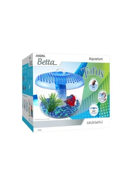 Acuario Bettas Marina Betta Torus 3 Lts 17,53x17,78x18,8