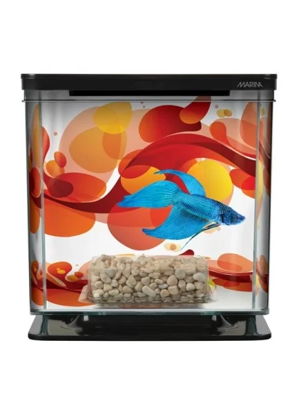 Acuario Bettas Marina Betta Kit Sun Swirl 15,6x14,8x15,4