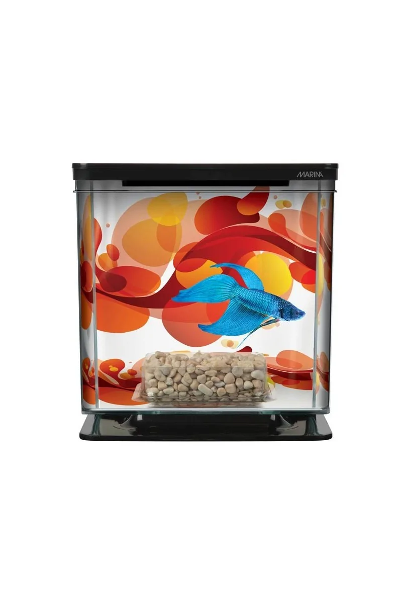 Acuario Bettas Marina Betta Kit Sun Swirl 15,6x14,8x15,4