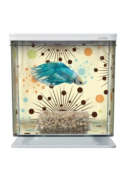 Acuario Bettas Marina Betta Kit Fireworks 15,8x15,4x14,6