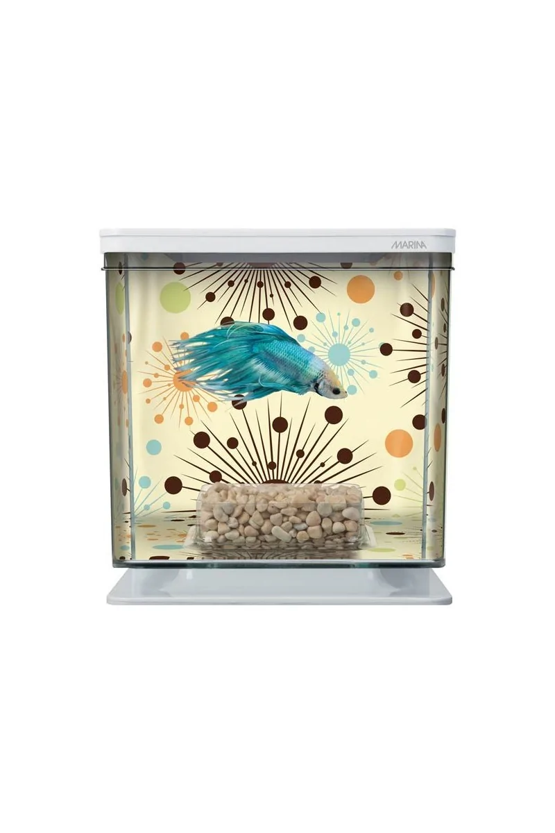 Acuario Bettas Marina Betta Kit Fireworks 15,8x15,4x14,6