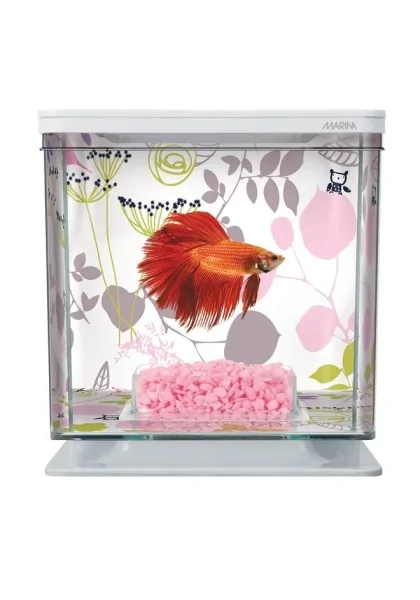 Acuario Bettas Marina Betta Kit Floral 15,8x15,4x14,4