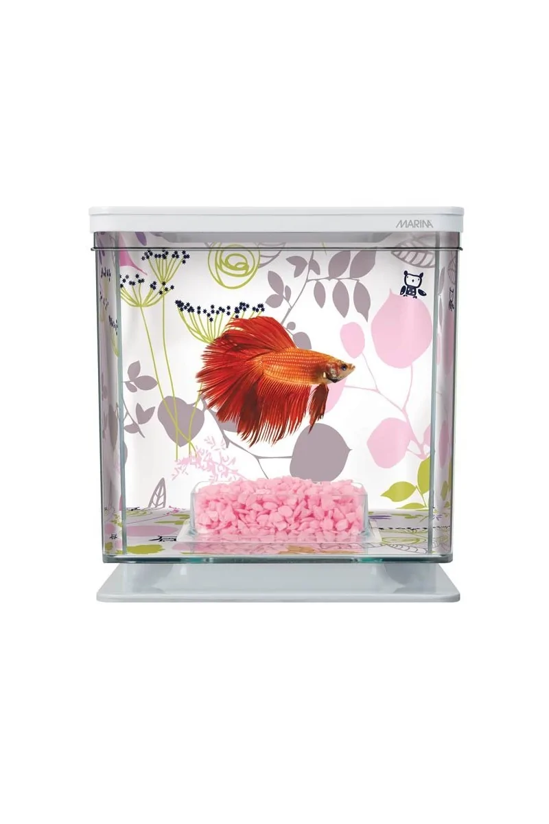 Acuario Bettas Marina Betta Kit Floral 15,8x15,4x14,4