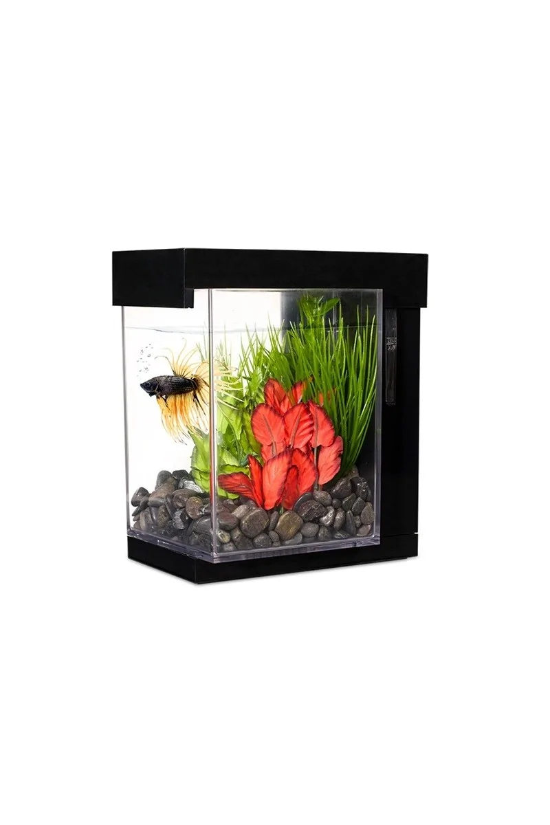 Acuario Bettas Marina Betta Ez Care Style Bettera 3,7 L Negro 15x15x15