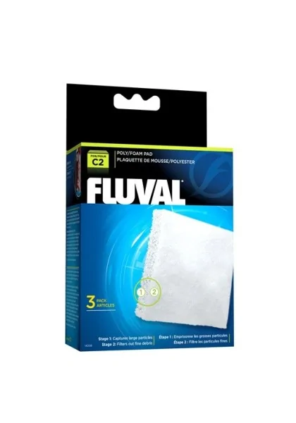 Filtros Acuario Fluval Foamex/Poliéster C2 3Uds