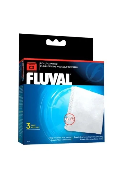 Filtros Acuario Fluval Foamex/Poliéster C3 3Uds