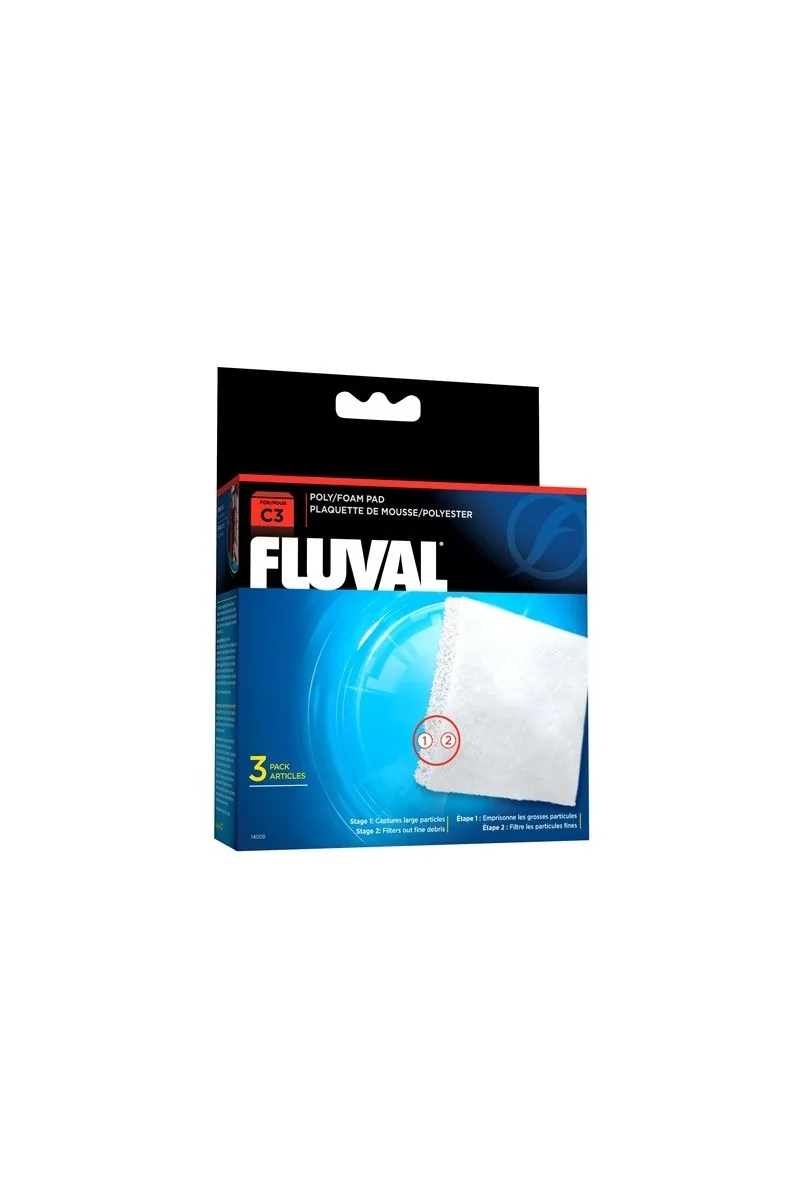 Filtros Acuario Fluval Foamex/Poliéster C3 3Uds