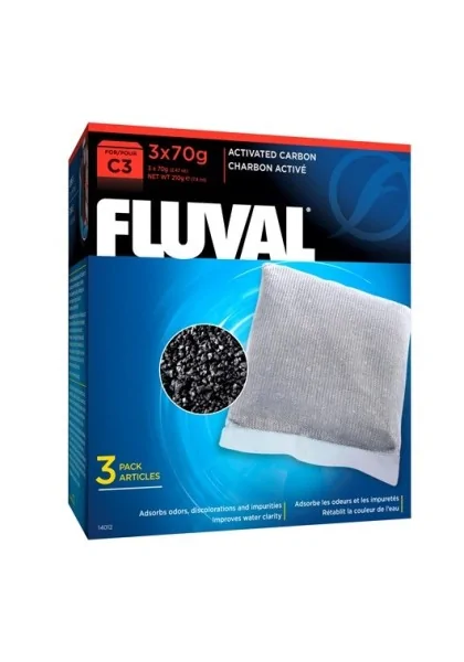 Filtros Acuario Fluval Carbón Activado C3 3Uds