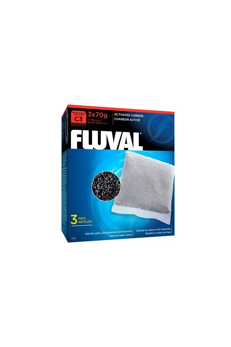 Filtros Acuario Fluval Carbón Activado C3 3Uds