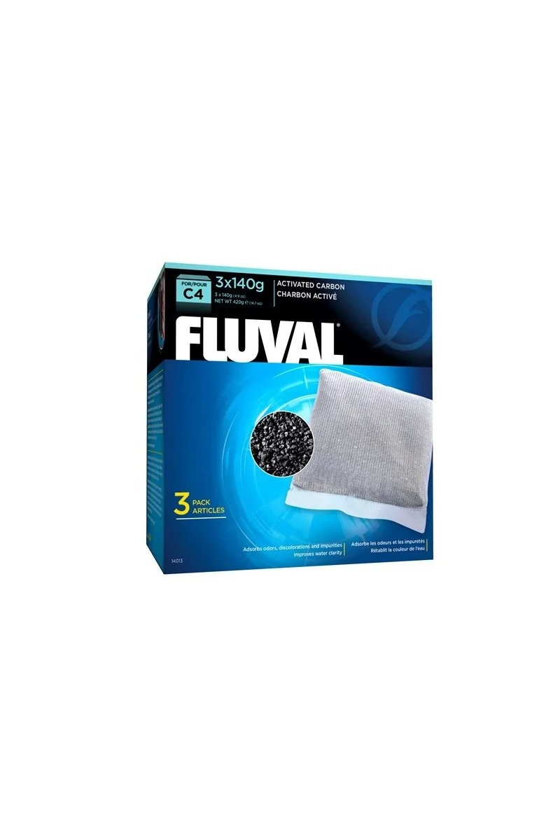 Filtros Acuario Fluval Carbón Activado C4 3Uds