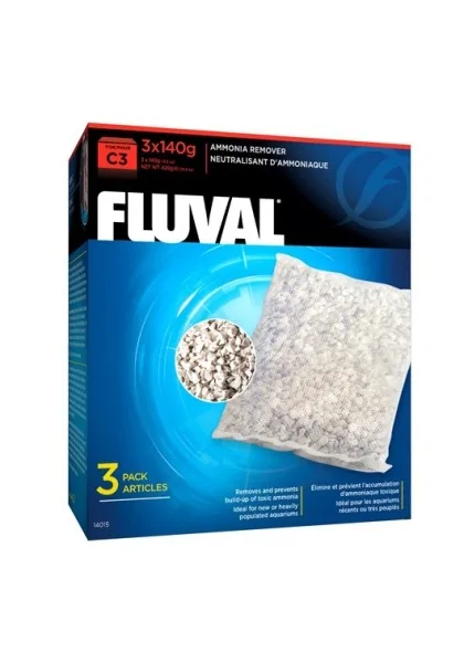 Filtros Acuario Fluval Eliminador Amoniaco C3 3Uds