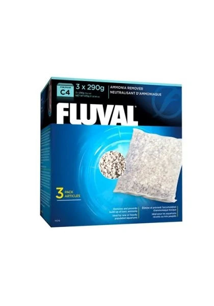 Filtros Acuario Fluval Eliminador Amoniaco C4 3Uds