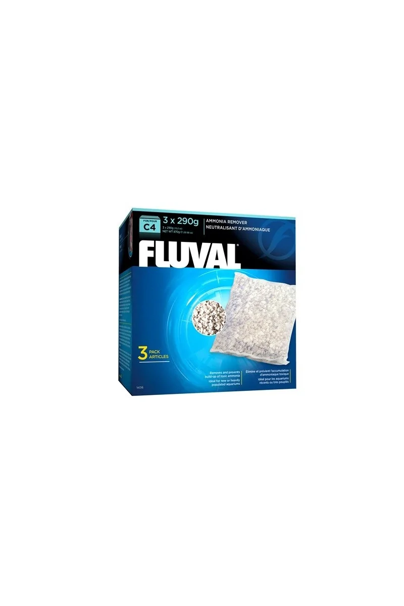 Filtros Acuario Fluval Eliminador Amoniaco C4 3Uds