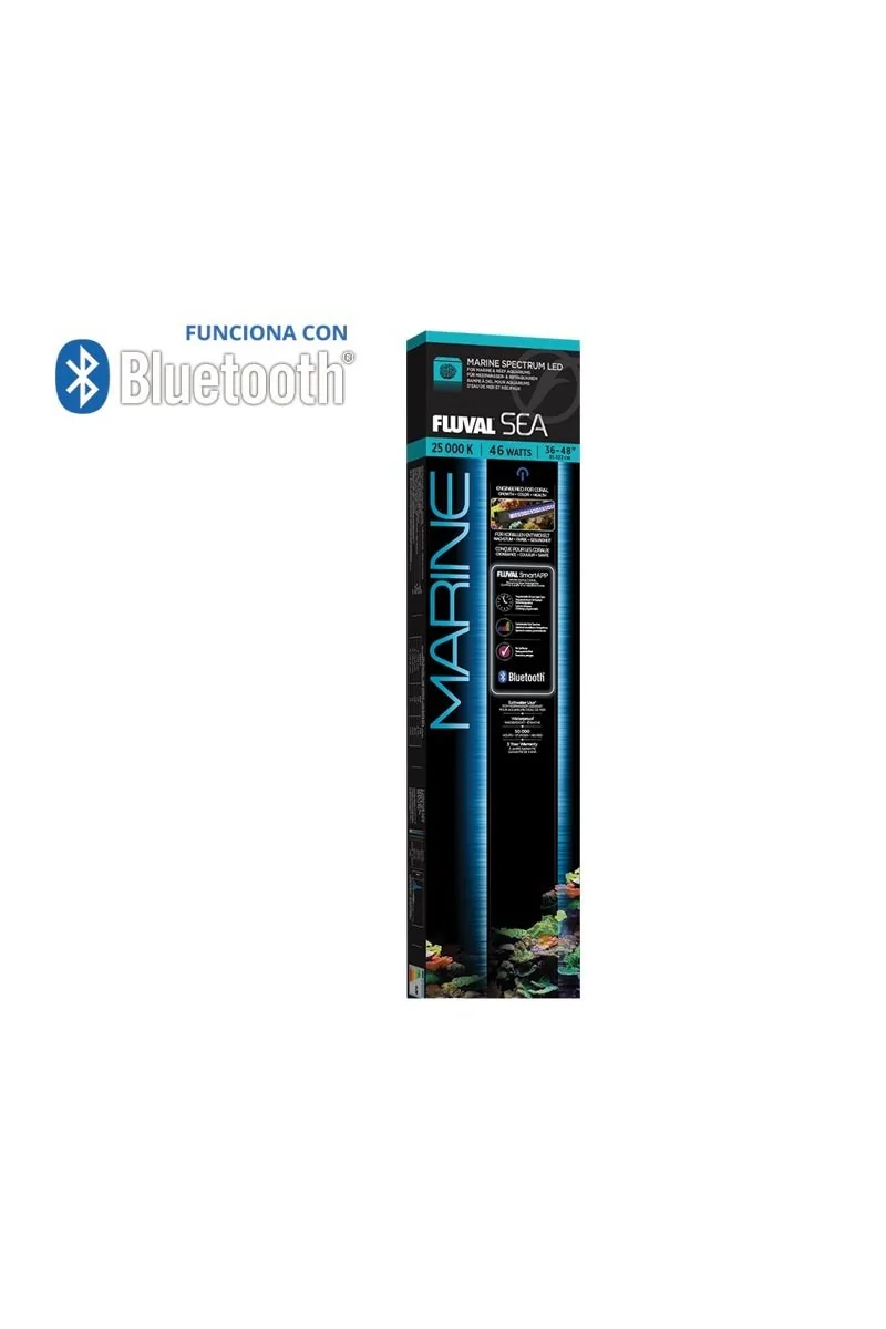 Iluminación Acuario Fluval Marine Spectrum Led Bluetooth 46W,91-122Cm