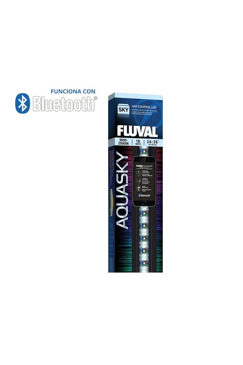 Iluminación Acuario Fluval Aquasky Led Bluetooth 12W 38-61Cm