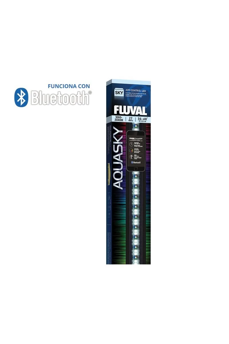 Iluminación Acuario Fluval Aquasky Led Bluetooth 16W 53-83Cm