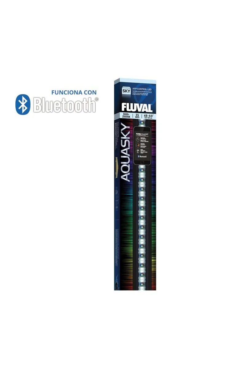 Iluminación Acuario Fluval Aquasky Led Bluetooth 25W 83,5-106,5Cm