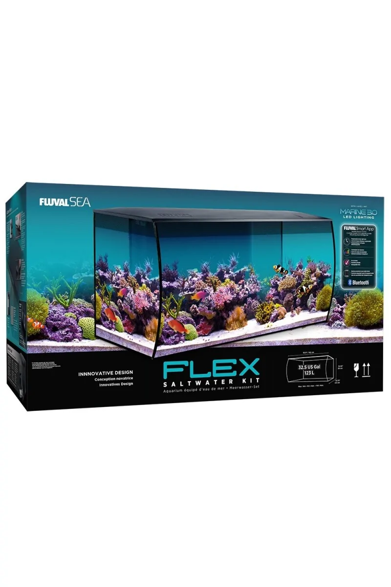 Acuario Fluval Flex Marino 123 Litros 90,2x47,7x50