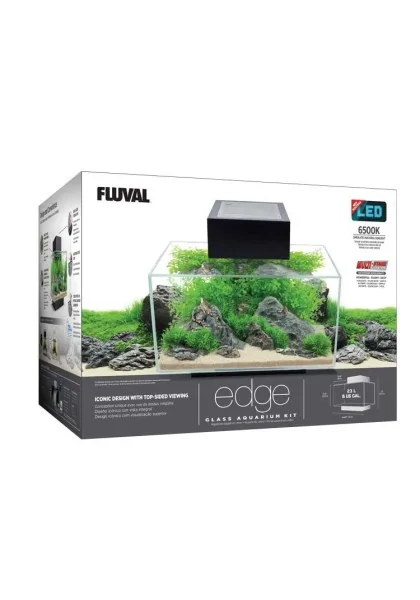 Acuario Fluval Edge Led 2.0 Nano Acuario Blanco 23L 40,4x53x43,8