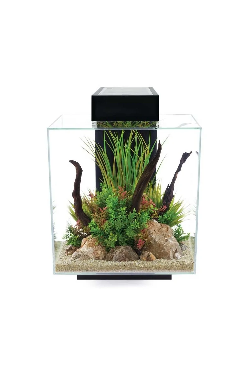 Acuario Fluval Edge Led 2.0 Nano Acuario Negro 46L 60,6x52,4x44