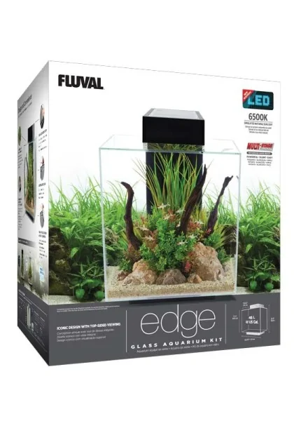 Acuario Fluval Edge Led 2.0 Nano Acuario Blanco 46L 60,6x52,4x44