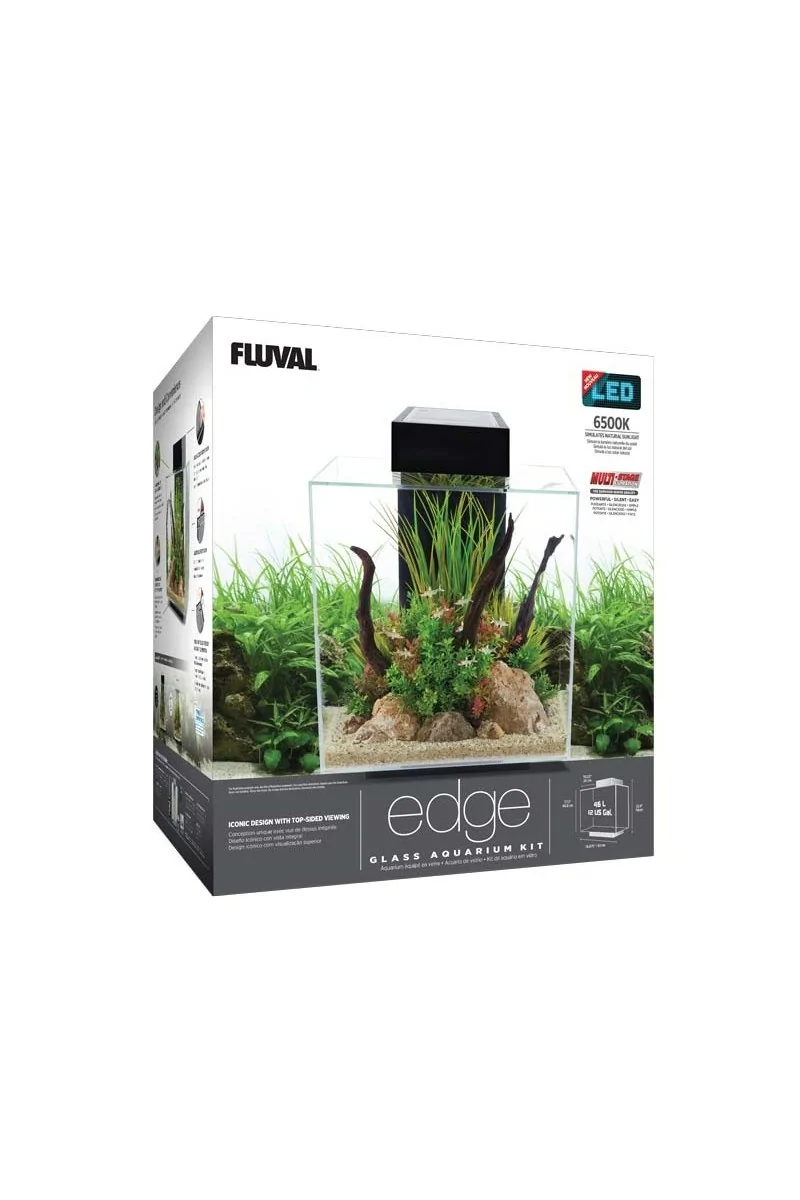 Acuario Fluval Edge Led 2.0 Nano Acuario Blanco 46L 60,6x52,4x44