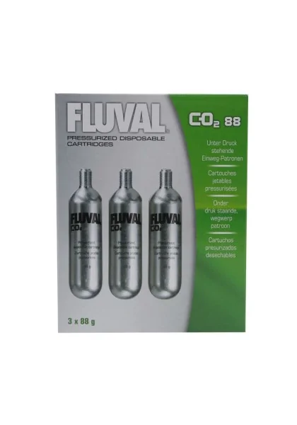 Cuidado De Plantas Acuario Fluval Co2 Recambio 88Grs 3 Pc