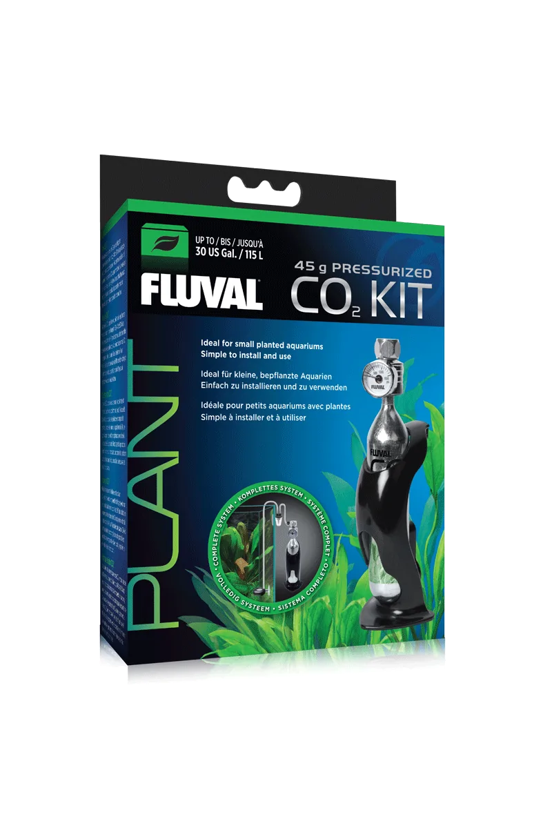 Cuidado De Plantas Acuario Fluval Co2 Kit Presurizado 45G Para 115L