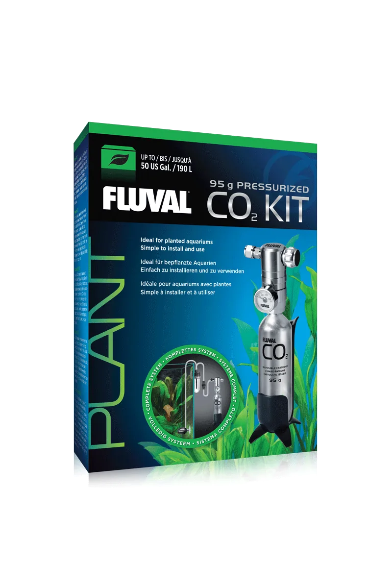 Cuidado De Plantas Acuario Fluval Co2 Kit Presurizado 95G Para 200L