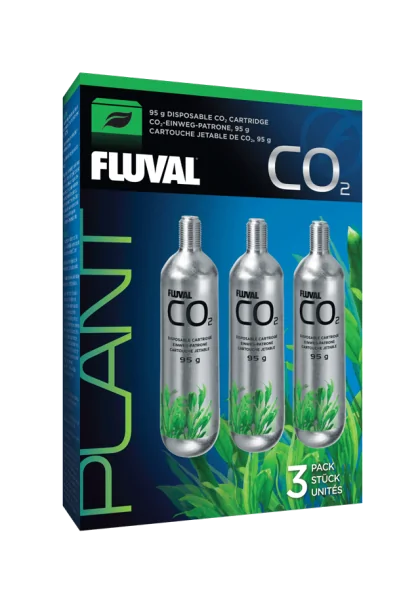 Cuidado De Plantas Acuario Fluval Co2 Cartucho Desechable 95G 3Pc