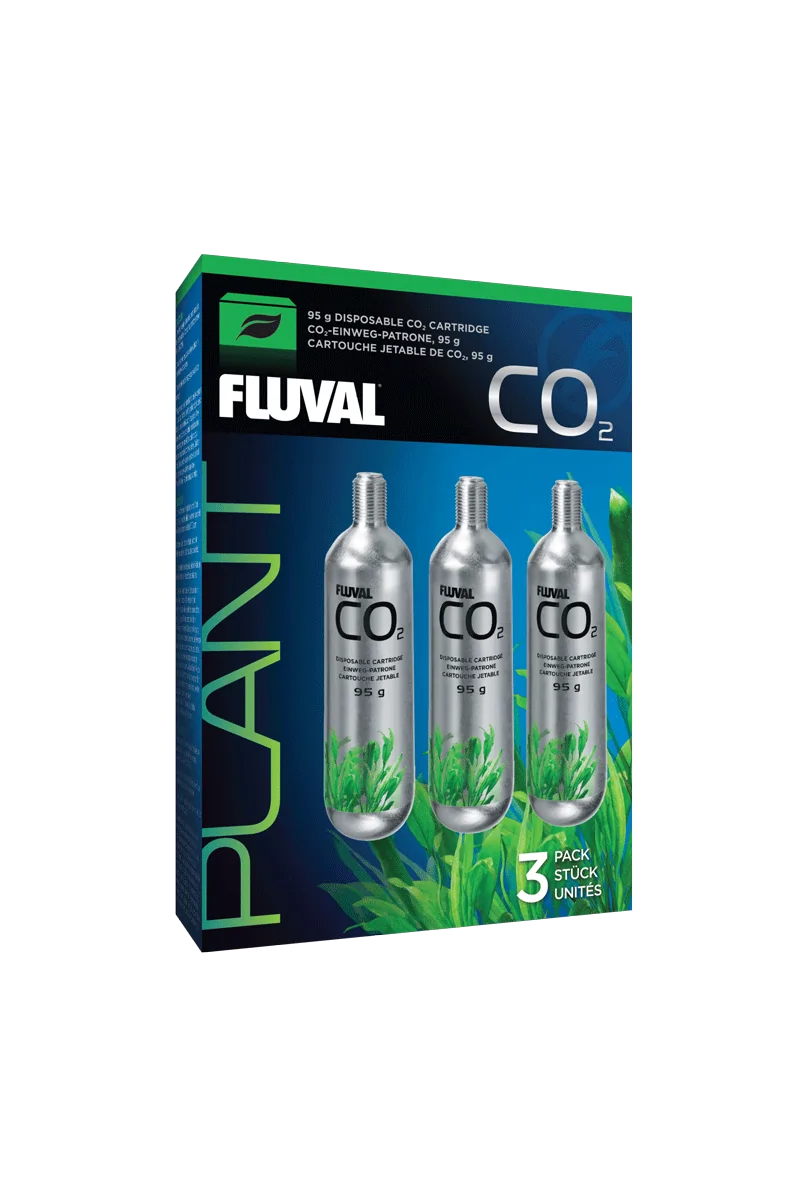 Cuidado De Plantas Acuario Fluval Co2 Cartucho Desechable 95G 3Pc