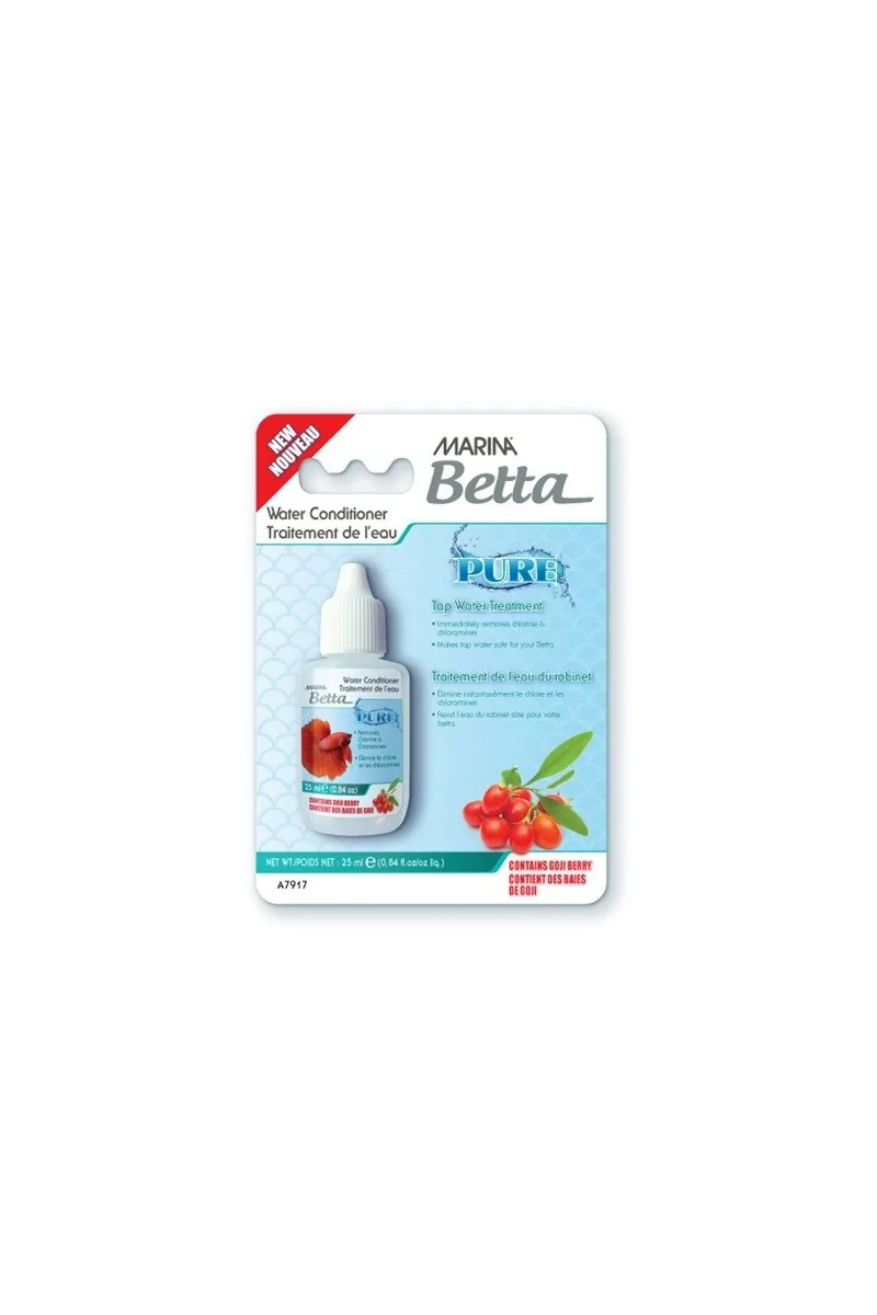 Acuario Bettas Marina Betta Pure Acondicionador 25Ml 2,5x10x14