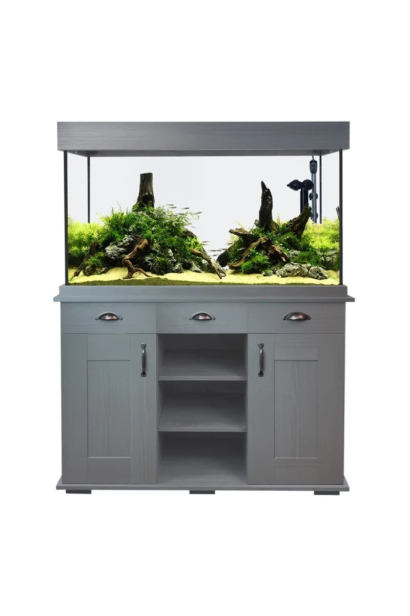 Acuario Fluval Shaker Mesa Y Tapa Superior Gris 345 L 117x60x12,8