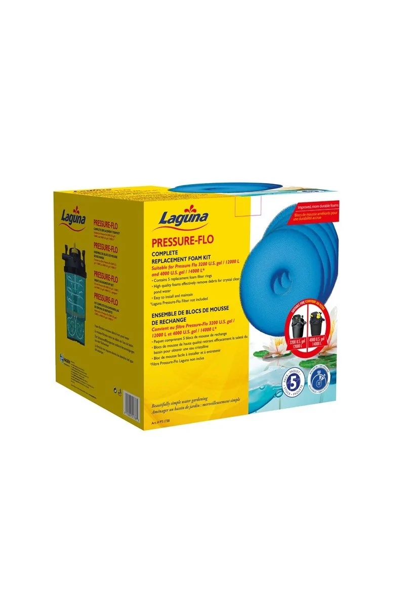 Estanques Acuario Laguna Esponjas Para Pressure Flo 14000 5Uds