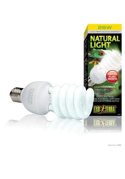 Iluminación Reptiles Exo Terra Natural Light Bombilla 26W