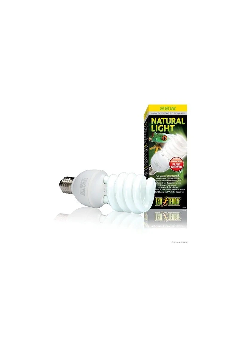 Iluminación Reptiles Exo Terra Natural Light Bombilla 26W