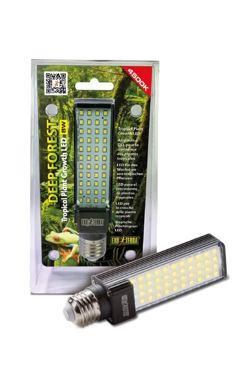 Iluminación Reptiles Exo Terra Bombilla Led 8W Forest Tropical 4500K