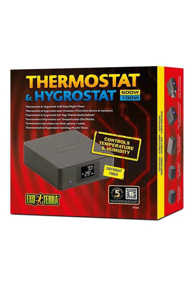 Medición Reptiles Exo Terra Termostato (600W)/ Higrostato (100W)