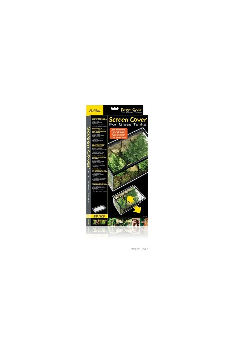 Terrarios Reptiles Exo Terra Tapa Pantalla 50X25Cm