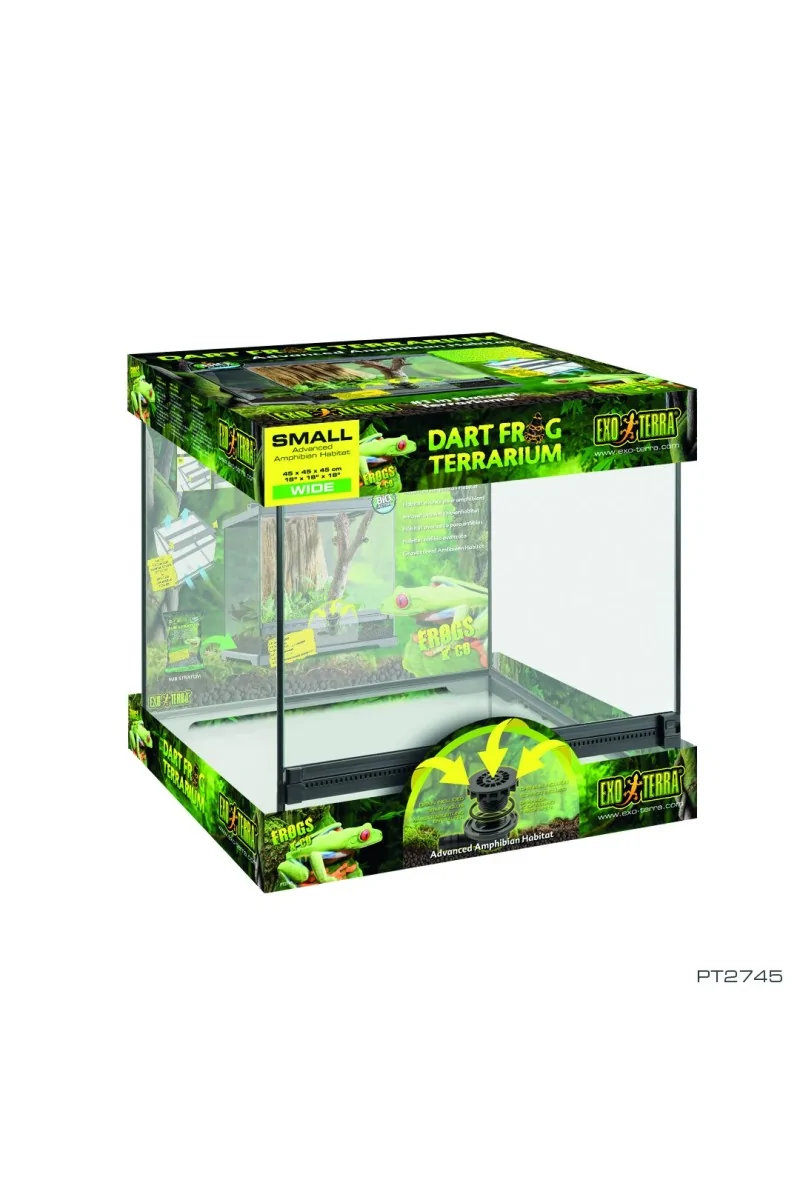 Terrarios Reptiles Exo Terra Terrario Ranas 45X45X45Cm